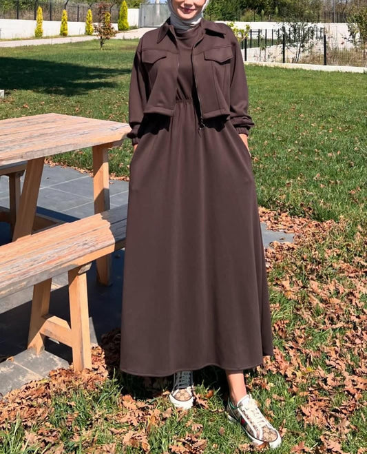 Winter Collection Zipper Coati With Maxi