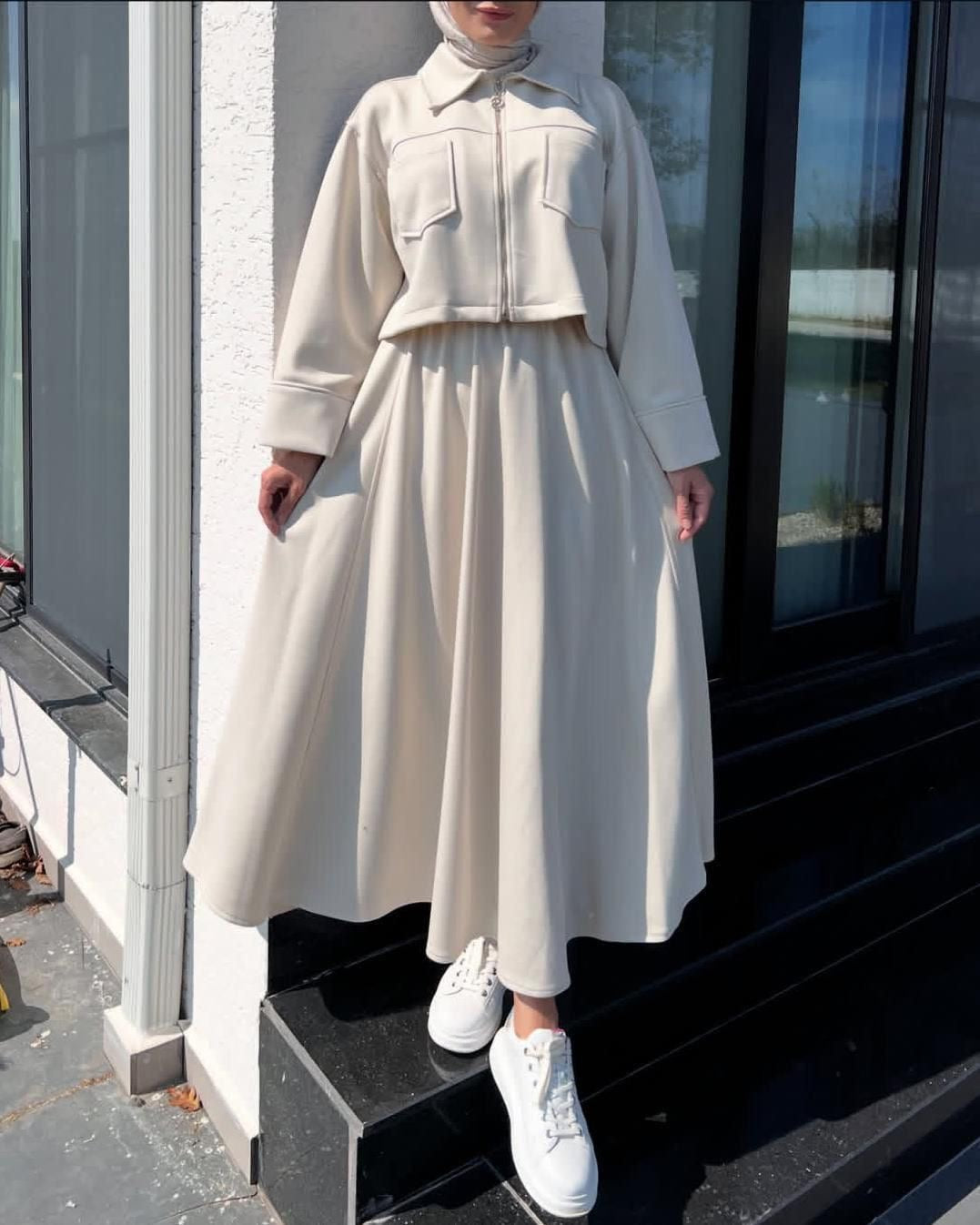 Winter Collection Zipper Coati With Maxi