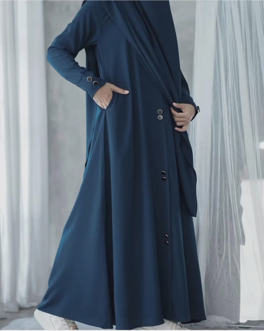 New Elegant Abaya With Stollar